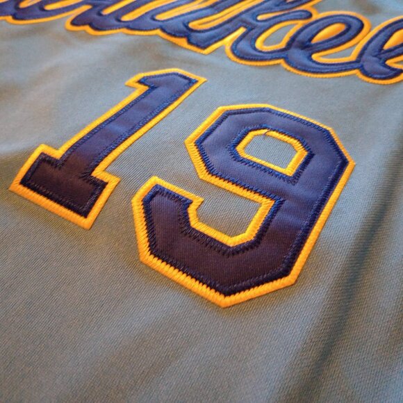 Brand New Milwaukee Brewers Jersey Robin Yount #19 Blue Men's X-Large XL - Picture 4 of 10